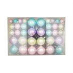 Műanyag gömb dobozban 3-4-6cm - Pasztel S/100