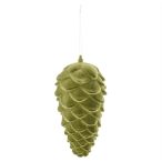 Toboz flokkolt, akasztós 25,4cm - Olivazöld