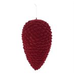 Toboz flokkolt, akasztós 30,5cm - Bordó