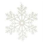 Hópehely flokkolt, akasztós 40,6cm - Fehér