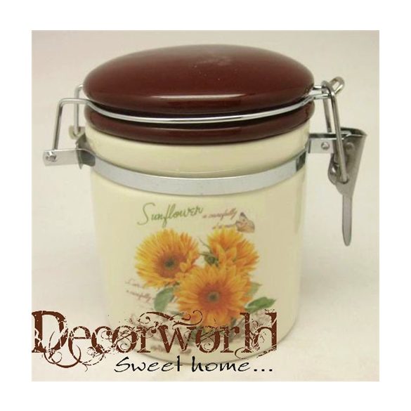 Kerámia Csatos Üveg - Napraforgós Nagy