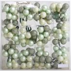 Gömb betűzős üveg 1,5cm Matt-fényes  S/144db - Zöld