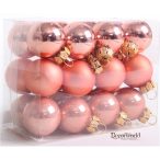 Ü. Kd. Gömb S/24db rosegold 2,5cm