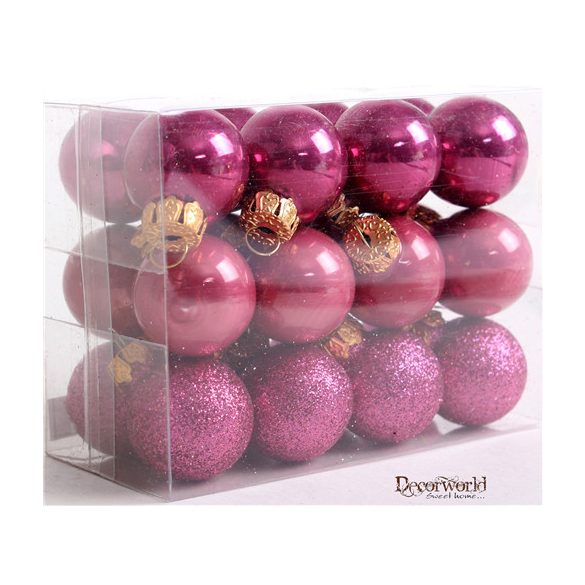 Ü. Kd. Gömb S/24db mályva 2,5cm