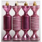 Kd. Szaloncukor fényes/matt mályva 11cm S/4