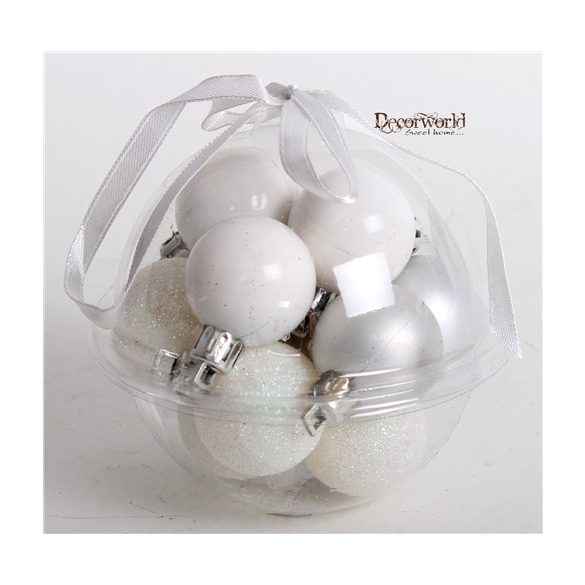 Kd. Gömb fehér 3cm S/12