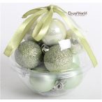 Műanyag gömb 3 cm - Mentazöld S/12