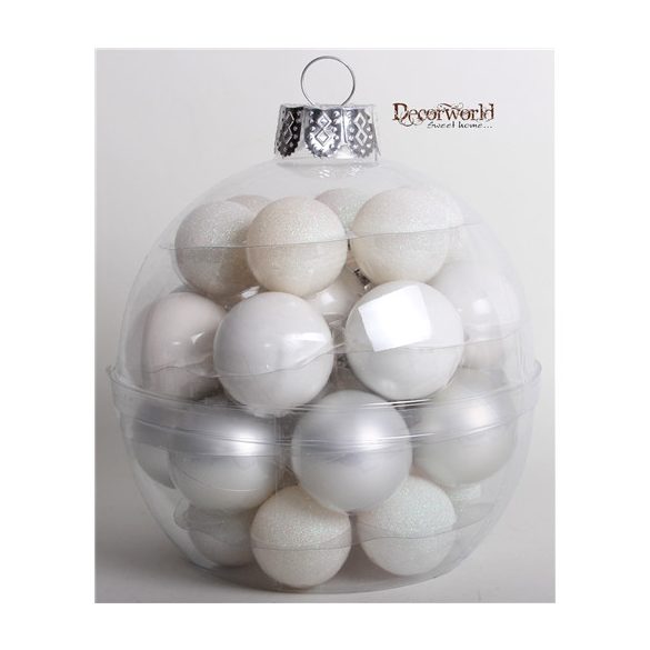 Kd. Gömb fehér 5/6cm S/28