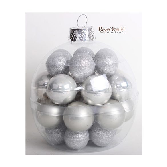 Kd. Gömb ezüst 5/6cm S/28