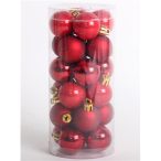 Kd. Gömb S/24db piros 3cm