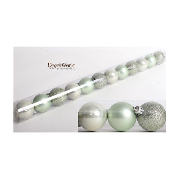 Kd. Gömb mentazöld 4cm S/12