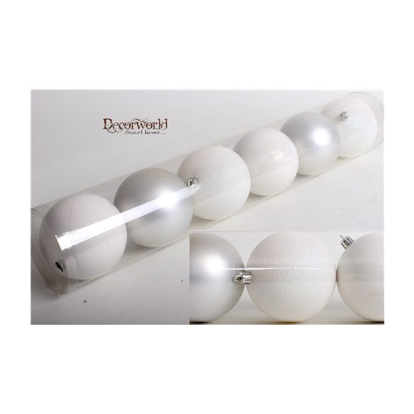 Kd. Gömb fehér 8cm S/6