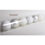 Kd. Gömb fehér 10cm S/6