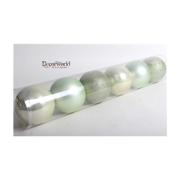 Kd. Gömb mentazöld 10cm S/6