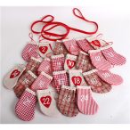 Textil adventi naptár 180 cm