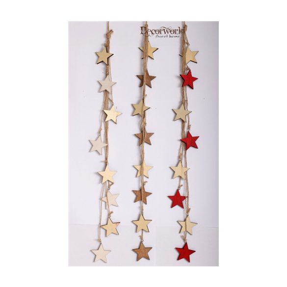 Dekor facsillag madzag+akasztó 3S 56cm