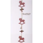 Fa Hintalógirland akasztós piros 50cm