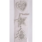 Fa Karidíszek S/3 fehér/átt. 10cm