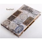 Műbőr notesz Bélyegzők 15x10cm