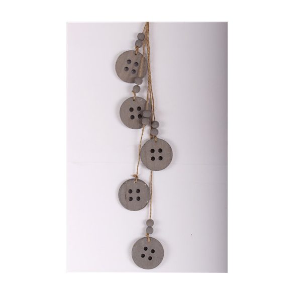 Lógó gombok 54cm - Szürke