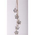 Lógó fém virág fehér 60cm