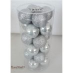 Műanyag gömb 3cm - Ezüst S/24