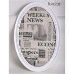 Fa+üveg ékszertartó kép újságpapír 40x60cm