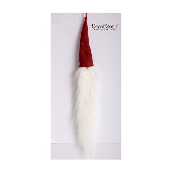 Filcsapis orrszakáll 50cm - Piros