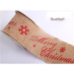 Szalag Juta "Merry..." Na. Vá. 100mm x 10m