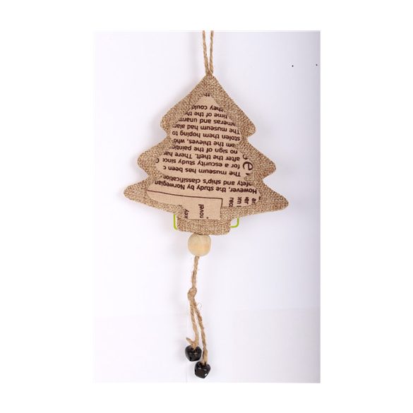 Textil hóember lógó karfa újságm. 10cm