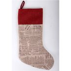 Textil akasztós zokni újságmintás 45cm