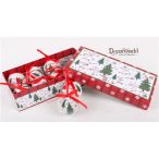 Gömb S/8 fehér Karifák díszdobozos 5cm