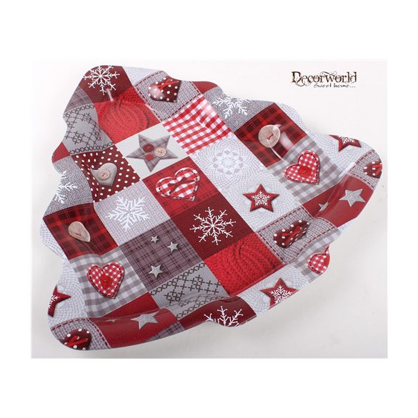 Fém Tálca Karis Pap. ff 30x31cm