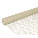 Csipke anyag 48cm /9,14m - Krém