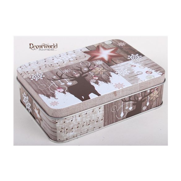 Fém Tégladoboz "Szarvas" 14,5x10cm