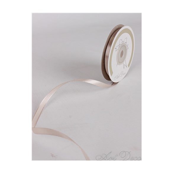 Szatén szalag vint.drapp 6mmx25m