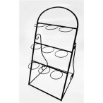 Állvány fém 126x58cm fekete