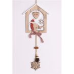 Dek. Fa Ház+madár+lógó ak. 38cm