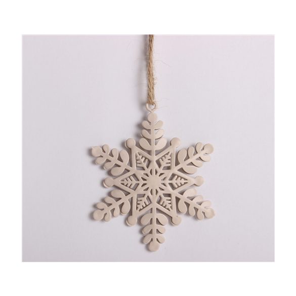 Fém hópihe + krém akasztó 7x8 cm