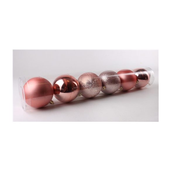 Kd. Gömb x6 púder 4 féle 8cm