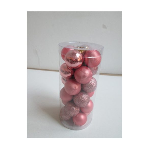 Kd. Gömb S/24db púder 4 féle 3cm