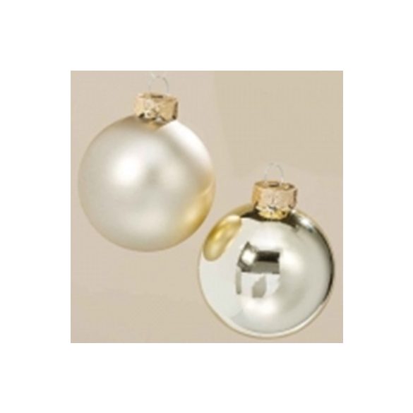 Üveggömb 2cm - Arany Matt/fényes S/15