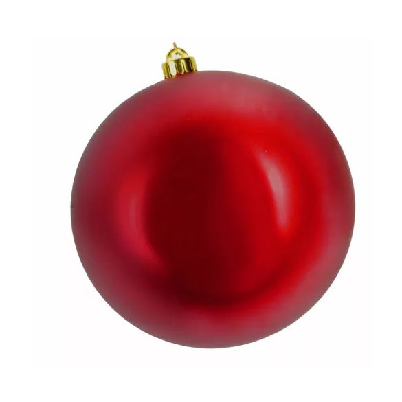 Műanyag gömb 25cm - Fényes bordó