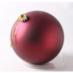 Műanyag gömb 25cm - Matt bordó