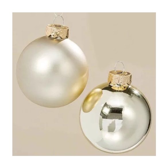 Üveggömb 2cm - Arany Matt-fényes S/25