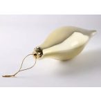 Műanyag gömb cseppalak 30cm - Fényes arany