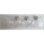 Karácsonyi dísz Villanykörte 12cm - Átlátszó S/3