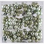 Gömb betűzős üveg pick szett 1,5 cm S/144 - Zöld