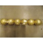 Kd. Gömb S/6db arany jeges 10cm