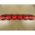 Kd. Gömb S/6db piros gyöngyház 8cm